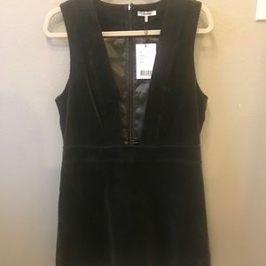 Ganni green corduroy dress